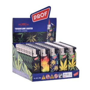 PROF (4080 4360) vihar 3 D öngyújtó golden leaves
