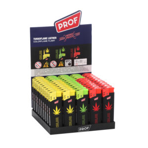 PROF (4080 4683) vihar gumírozott öngyújtó colorflame