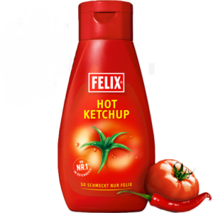 Ketchup Felix Tomato Hot 450 g (csípős)
