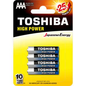 TOSHIBA Alkáli Elem AAA LR03GCP 1db 1,5 Volt -mini ceruza-