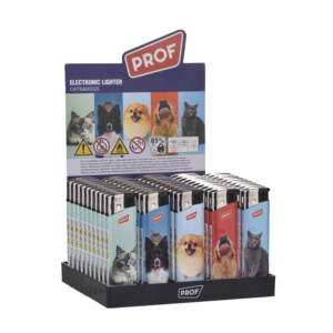 PROF (8000 0075) matricás öngyújtó macska & kutya